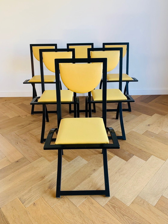 Image 1 of 6X Sinus-Stuhl von Karl Friedrich Förster (Kff)/ 1980er Jahre