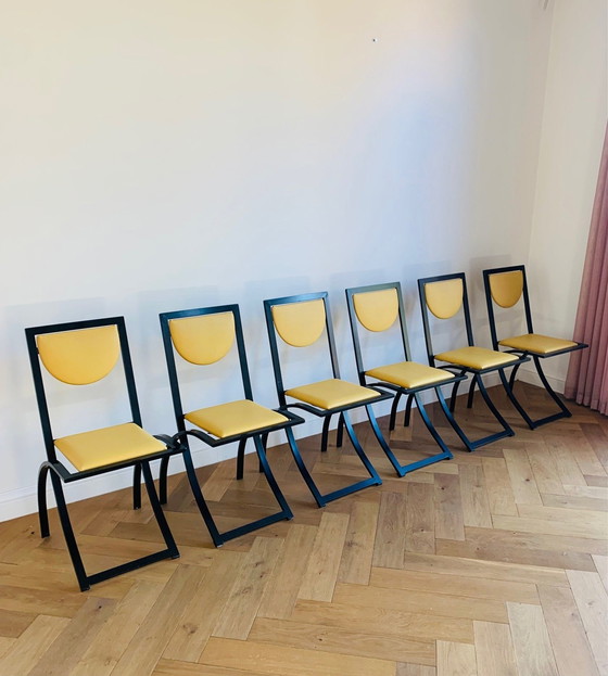 Image 1 of 6X Sinus-Stuhl von Karl Friedrich Förster (Kff)/ 1980er Jahre