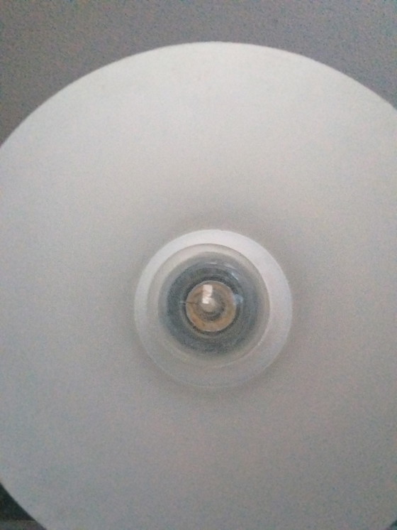 Image 1 of 1 X Satz von 2 tschechischen Weiß mit rotem Kupfer Tischlampen 1960'S