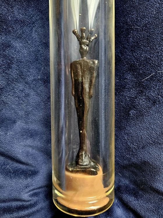 Image 1 of Skulptur in der Flasche "Gekrönter Mann" Conny Ammerlaan