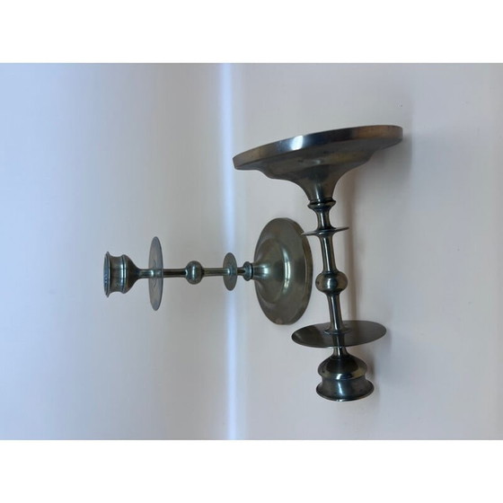 Image 1 of Vintage-Kerzenhalter aus Messing, 1950