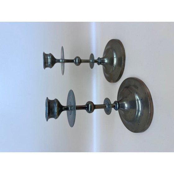 Image 1 of Vintage-Kerzenhalter aus Messing, 1950