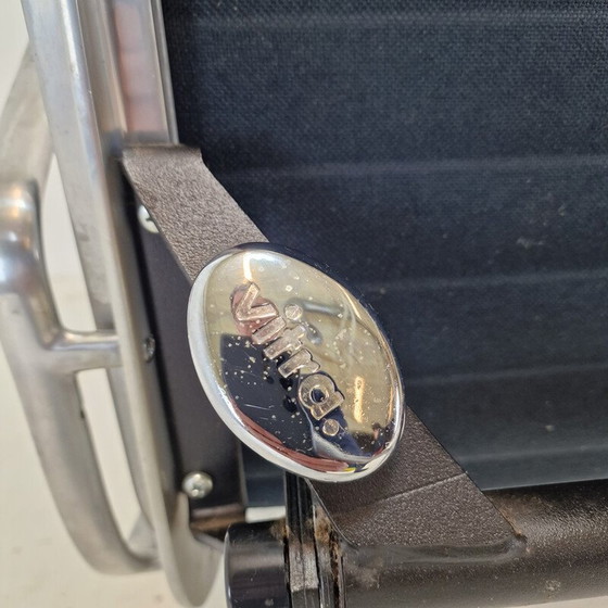 Image 1 of Vintage-Sessel mit Ottomane von Charles und Ray Eames aus Aluminium für Vitra, 1999