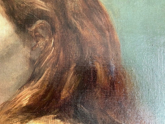 Image 1 of Pierre Jean Van Der Ouderaa (1841-1915) - Ländliche Schönheit