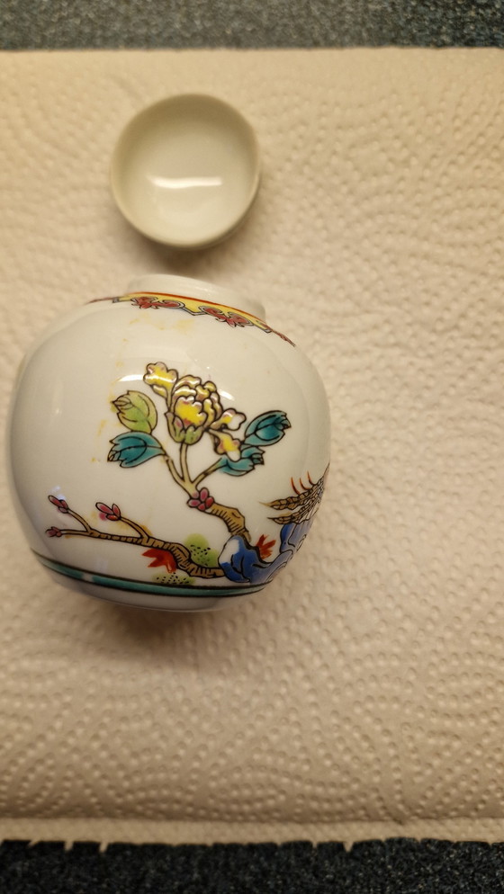 Image 1 of Antike chinesische Ingwerdose - bemalt mit Vogel