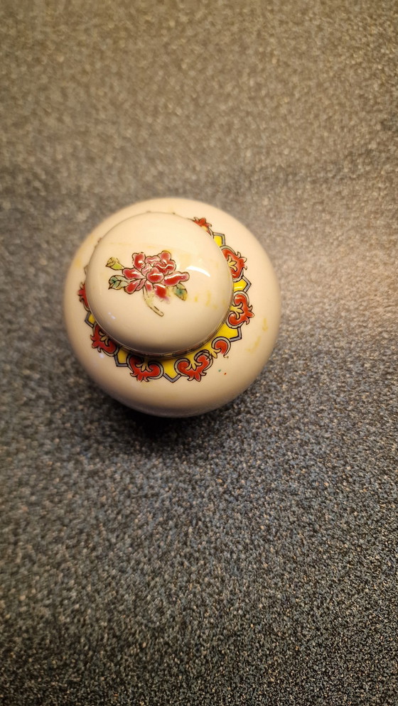 Image 1 of Antike chinesische Ingwerdose - bemalt mit Vogel