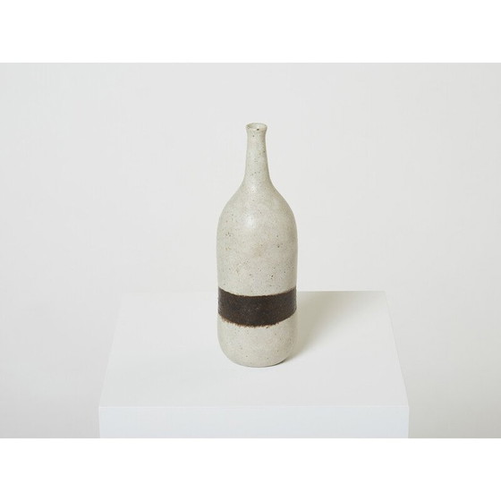 Image 1 of Vase aus glasiertem Steingut von Bruno Gambone, 1970