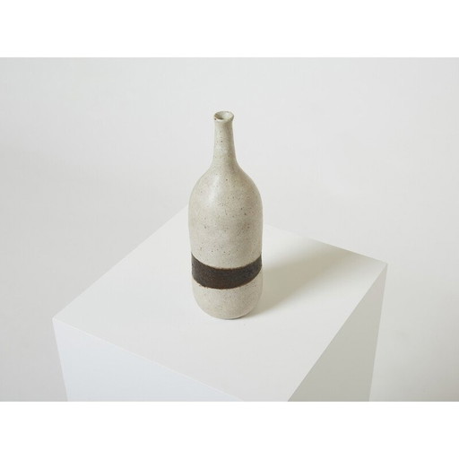 Vase aus glasiertem Steingut von Bruno Gambone, 1970