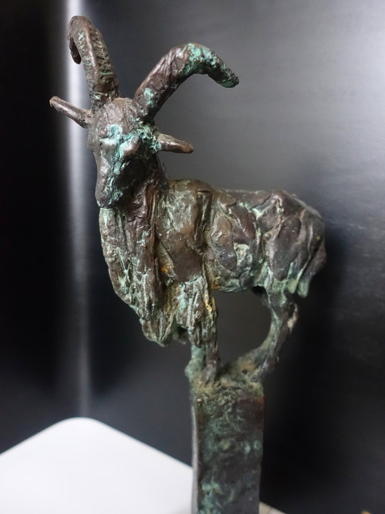 Image 1 of Karel Gomes Bronze Bergziege