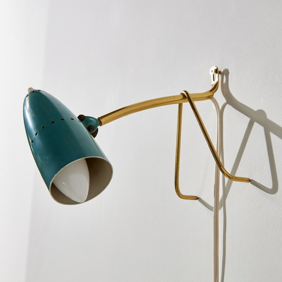Image 1 of Messing-Metall-Lampe von Rupert Nikoll, Österreich 1950
