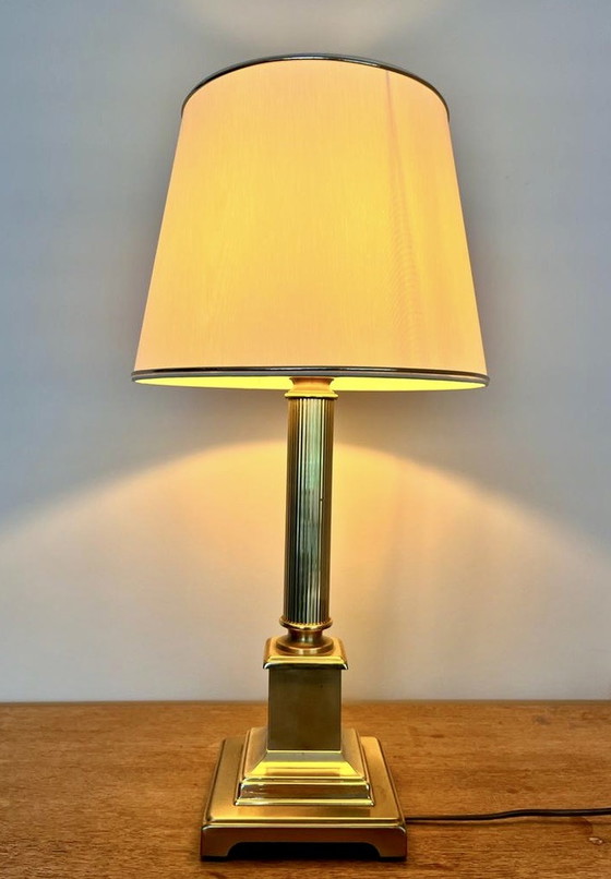 Image 1 of 💡 Große Schreibtischlampe aus Messing – Herda Amsterdam (1970er Jahre)