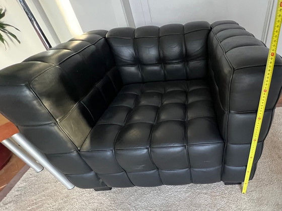 Image 1 of 2x Josef Hoffmann Kubus Fauteuils von Wittmann