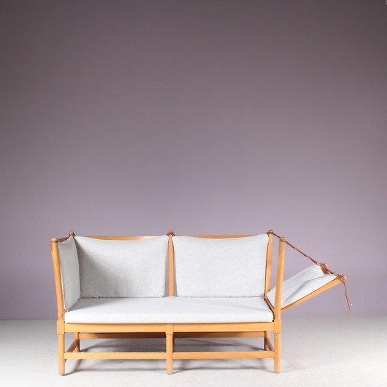 Image 1 of Spokeback Sofa von Børge Mogensen für Fritz Hansen, Dänemark 1963