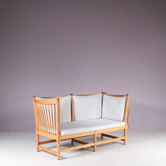 Image 1 of Spokeback Sofa von Børge Mogensen für Fritz Hansen, Dänemark 1963