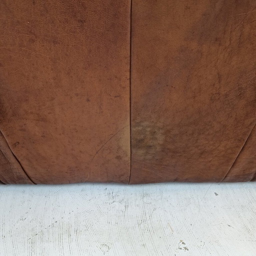 Vintage 2-Sitzer-Sofa "The Rock" in braunem Leder von Gerard Van Den Berg für Montis, 1970