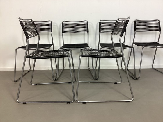 Image 1 of 6 Vintage Ikea Melker Scoobidoe Spaghetti Stühle Lisa Norinder Neunziger Jahre