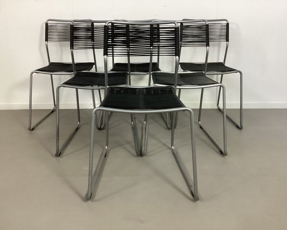 Image 1 of 6 Vintage Ikea Melker Scoobidoe Spaghetti Stühle Lisa Norinder Neunziger Jahre