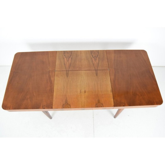 Image 1 of Ausziehbarer Esstisch im Art déco-Stil von Jindrich Halabala, Tschechoslowakei 1940er Jahre