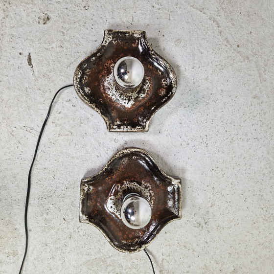 Image 1 of 2 einzigartige Vintage-Keramik-Wand- oder Tischlampen