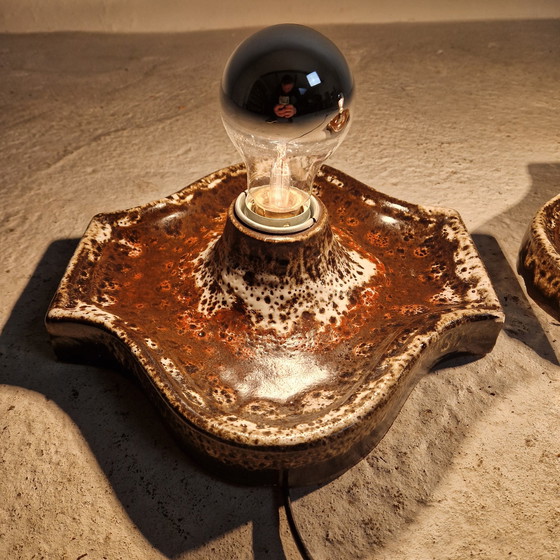 Image 1 of 2 einzigartige Vintage-Keramik-Wand- oder Tischlampen