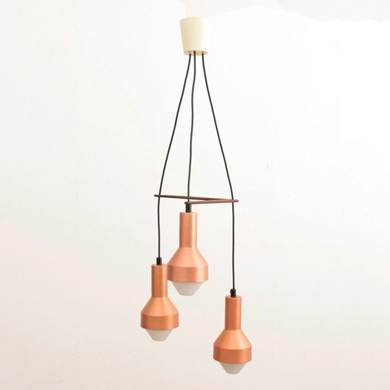 Image 1 of Vintage-Kronleuchter aus anodisiertem Kupfer von Tapio Wirkkala für Idman