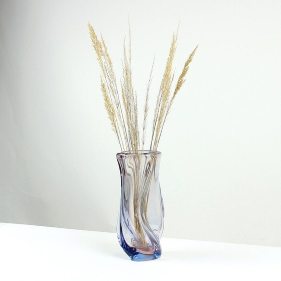 Image 1 of Alte Vase aus Muranoglas von Josef Hospodka, Tschechoslowakei 1960