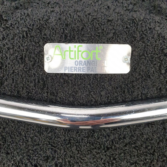 Image 1 of Orangefarbener Slice-Sessel von Pierre Paulin für Artifort, 1980er Jahre