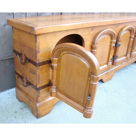 Image 1 of Vintage-Highboard aus Eichenholz, 1950