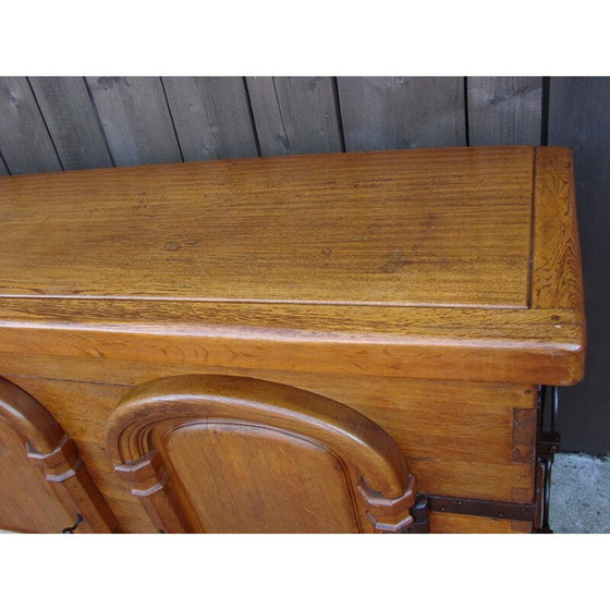 Image 1 of Vintage-Highboard aus Eichenholz, 1950