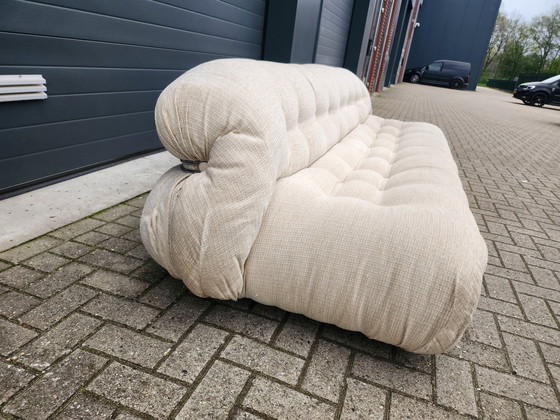 Image 1 of Cassina Soriana 4-sitziges sofa in Velvet beige von Afra & Tobia Scarpa