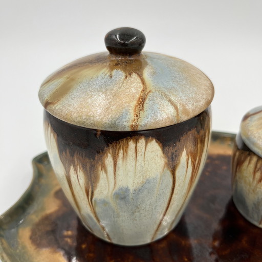 Rauchertablett Art Deco Aus Der Faïencerie De Thulin