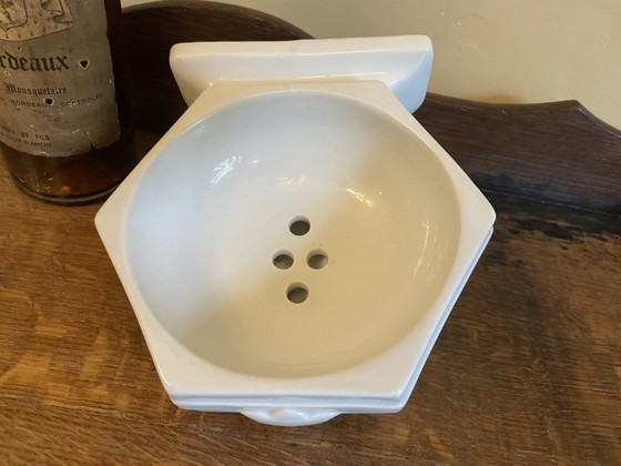 Image 1 of Art Deco Seifenschale Schwammschale Porzellan