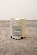 Weißer Space Age Joe Colombo 'Boby' Aufbewahrungswagen, 1970er Jahre