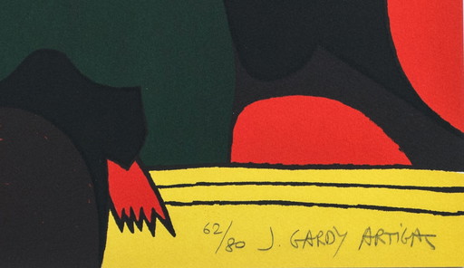 Joan Gardy Artigas: Lithographie 'Hommage à A & M Maeght'