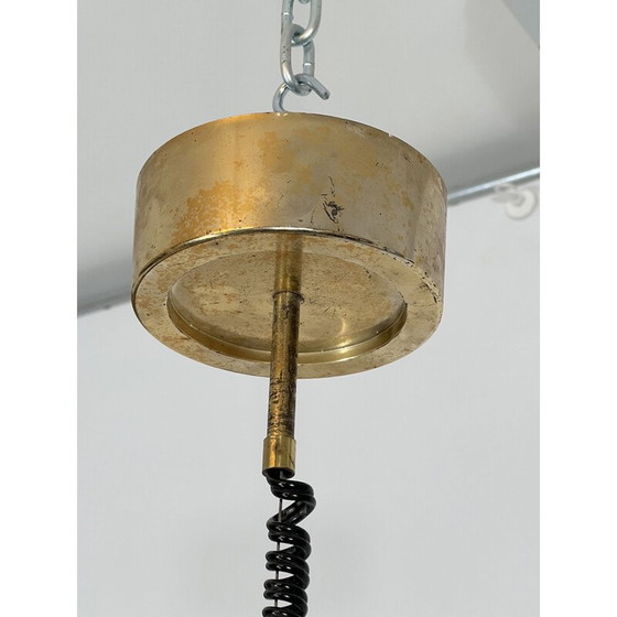 Image 1 of Vintage Muranoglas und Messing Kugel Aufhängung, Italien 1960