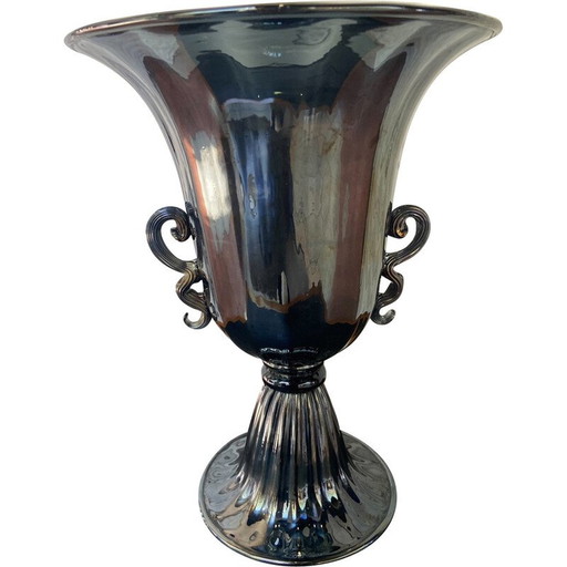 Vintage-Vase aus Muranoglas von Toso, 1980