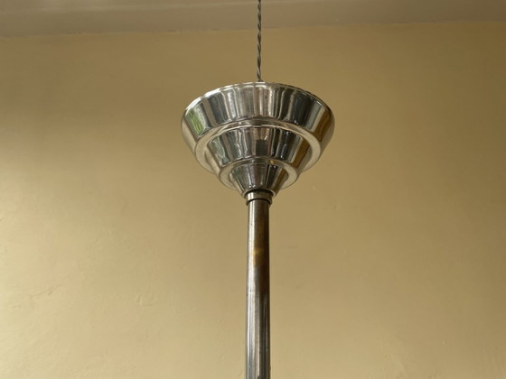 Image 1 of Lampe Art Deco 1930 Hängeleuchte Französisch