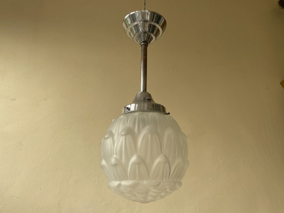 Image 1 of Lampe Art Deco 1930 Hängeleuchte Französisch