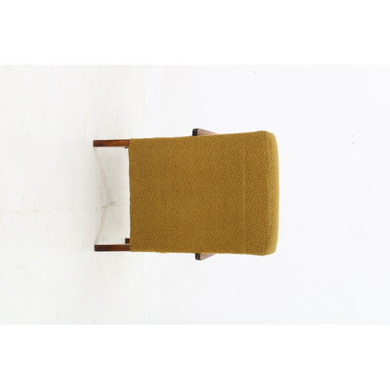 Image 1 of Vintage H-213 Sessel mit Hocker von Jindrich Halabala, Tschechoalsowakei 1940er Jahre