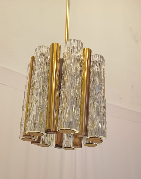 Image 1 of Kaiser Leuchten Pendelleuchte mit Messing und Muranoglas