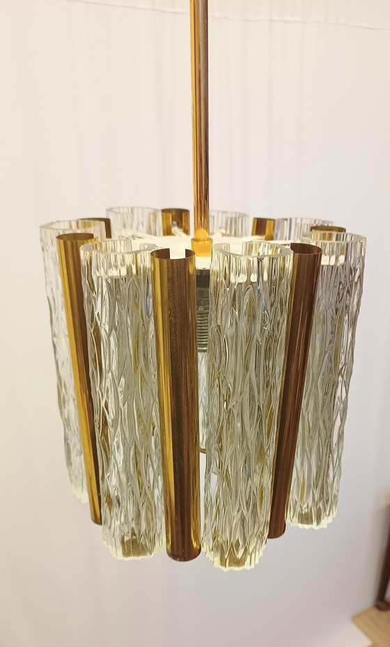 Image 1 of Kaiser Leuchten Pendelleuchte mit Messing und Muranoglas