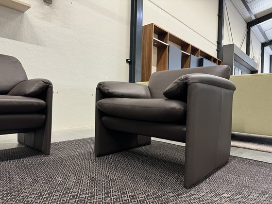 Image 1 of 2 Leolux Bora Bora Sessel Braunes Leder