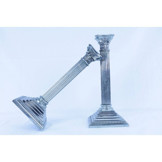 Image 1 of Paar Vintage-Kerzenhalter von Godinger Silver