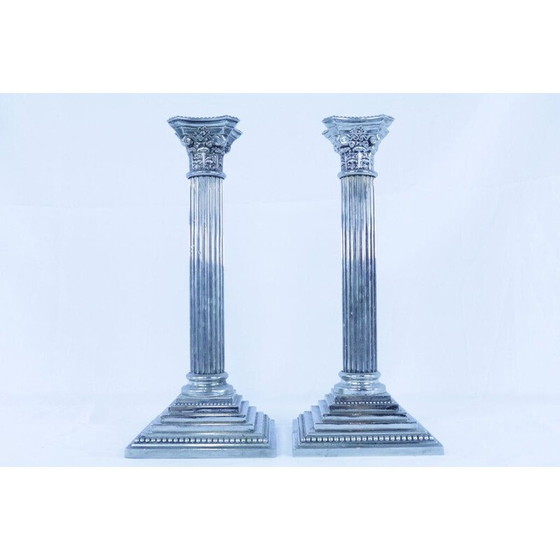 Image 1 of Paar Vintage-Kerzenhalter von Godinger Silver