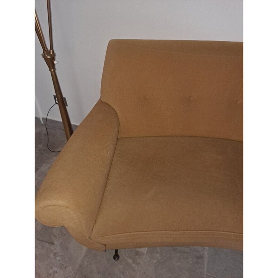 Image 1 of Mid Century Italienisches geschwungenes Sofa, 1950