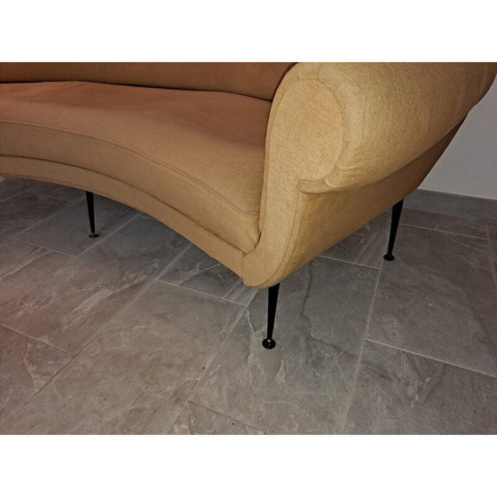 Image 1 of Mid Century Italienisches geschwungenes Sofa, 1950