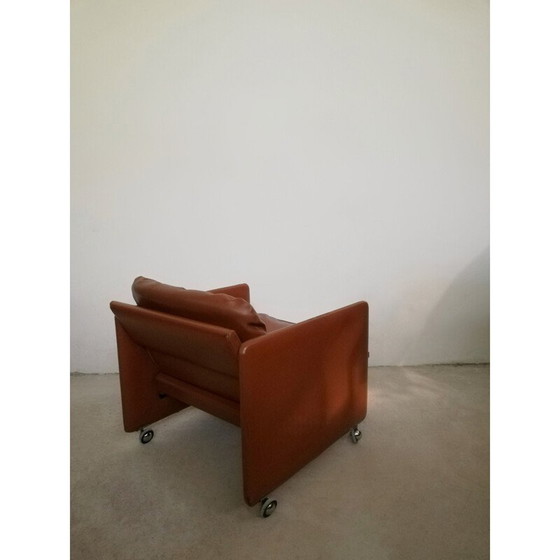 Image 1 of Italienischer Vintage-Ledersessel der Serie Springtime von Marco Zanuso für Arflex, 1960er Jahre