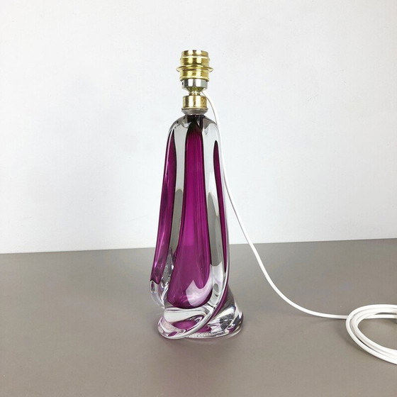 Image 1 of Vintage Kristallglas Tischlampe