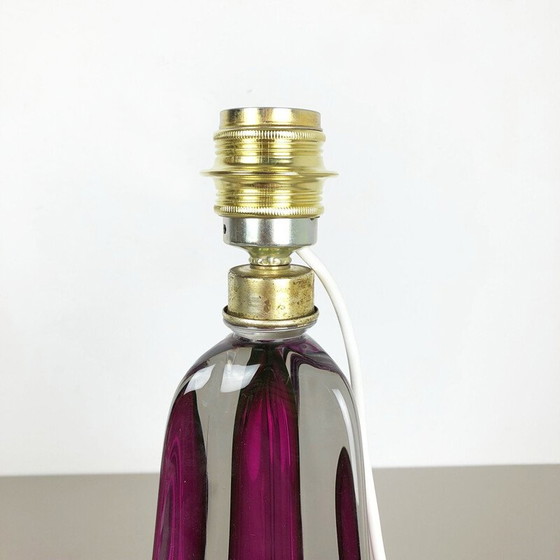 Image 1 of Vintage Kristallglas Tischlampe