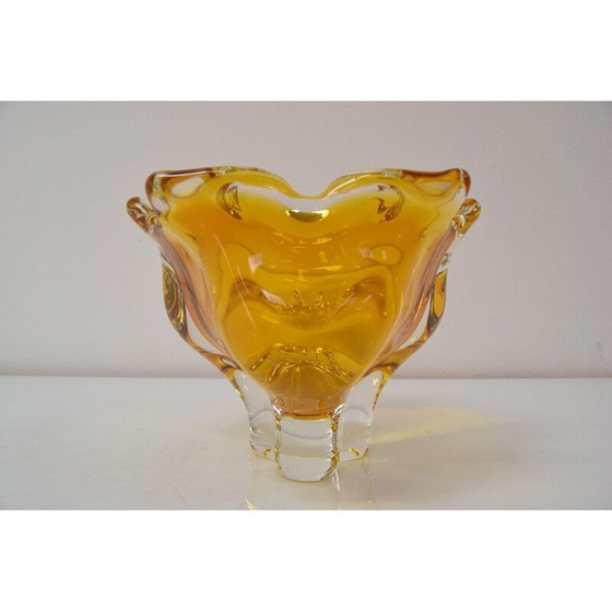 Image 1 of Alte Glasschale von Josef Hospodka, Tschechoslowakei 1960